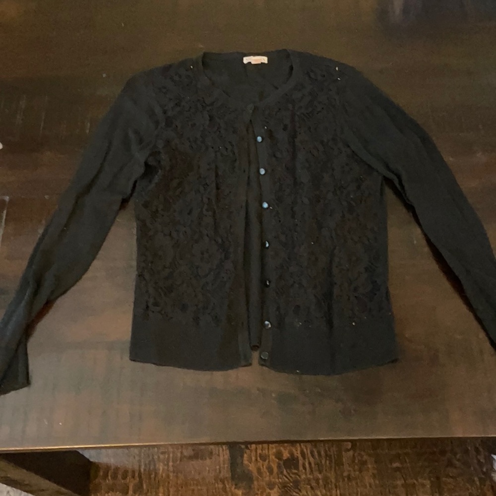 Merona black sweater size women medium